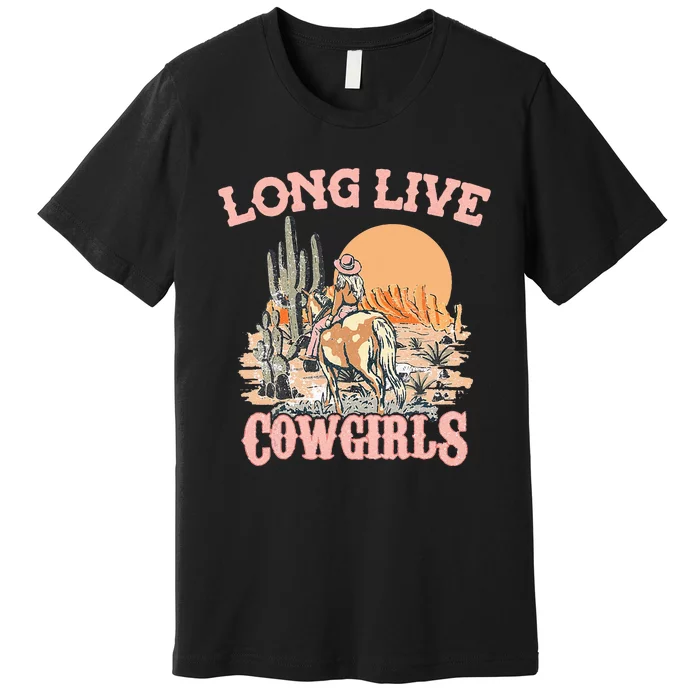 Long Live Howdy Rodeo Western Country Southern Cow Premium T-Shirt