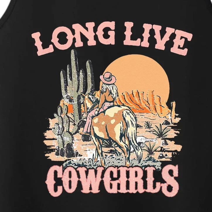 Long Live Howdy Rodeo Western Country Southern Cow Performance Tank