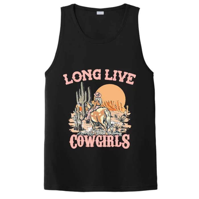 Long Live Howdy Rodeo Western Country Southern Cow Performance Tank