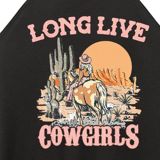 Long Live Howdy Rodeo Western Country Southern Cow Women’s Perfect Tri Rocker Tank