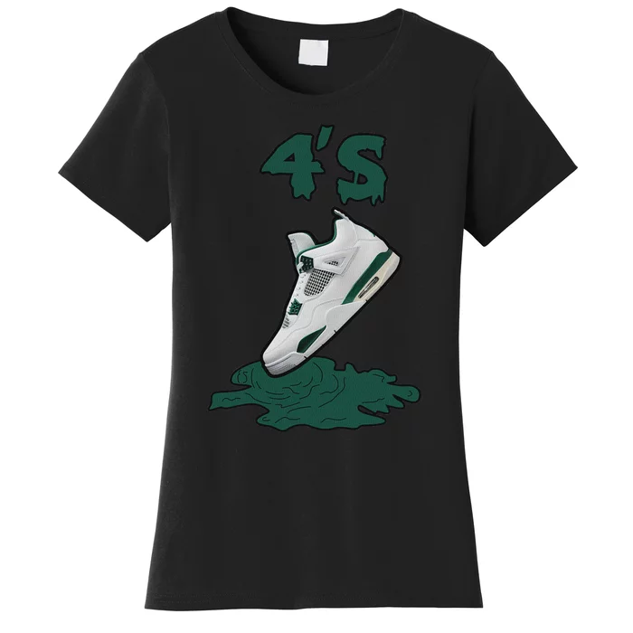 Lover Loser Hustles Dripping Matching Oxidized Green 4s Women's T-Shirt