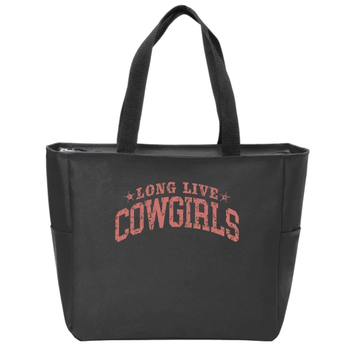 Long Live Howdy Rodeo Western Country Southern Cowgirls Zip Tote Bag