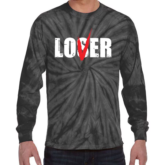 Lover Loser Horror Club Halloween Costume Tie-Dye Long Sleeve Shirt