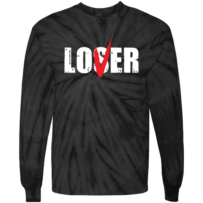 Lover Loser Horror Club Halloween Costume Tie-Dye Long Sleeve Shirt