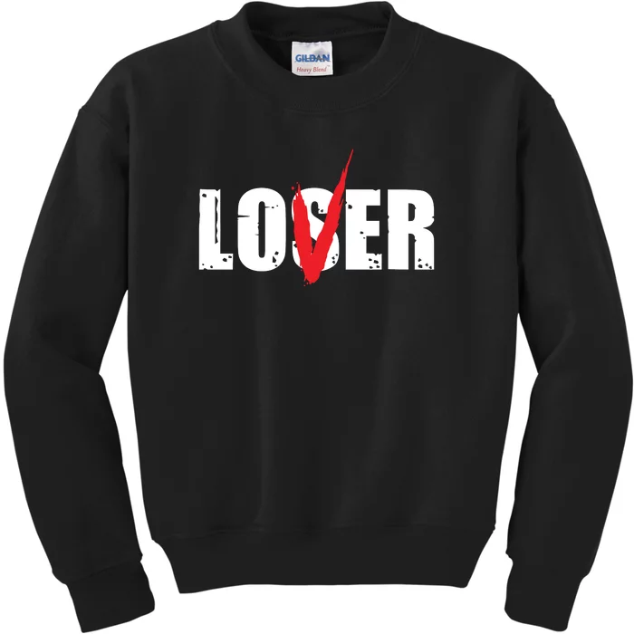 Lover Loser Horror Club Halloween Costume Kids Sweatshirt