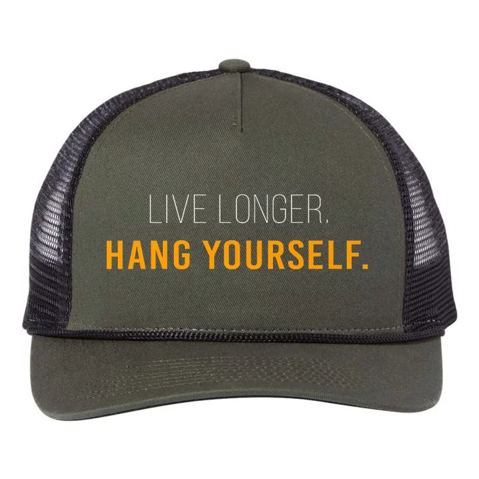 Live Long Hang Yourself Retro Rope Trucker Hat Cap