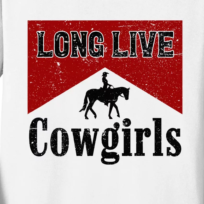 Long Live Howdy Rodeo Western Country Southern Kids Long Sleeve Shirt