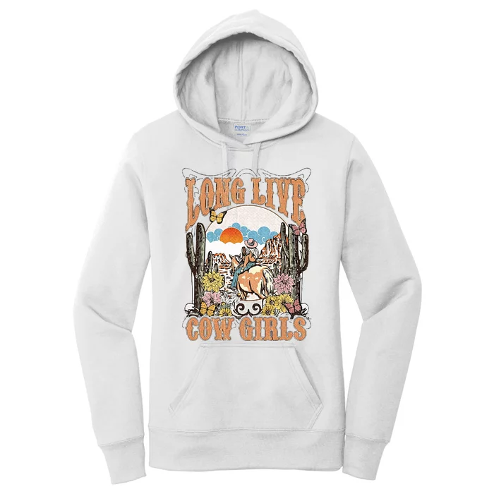 Long Live Howdy Rodeo Western Country Southern Cowgirls Women's Pullover Hoodie