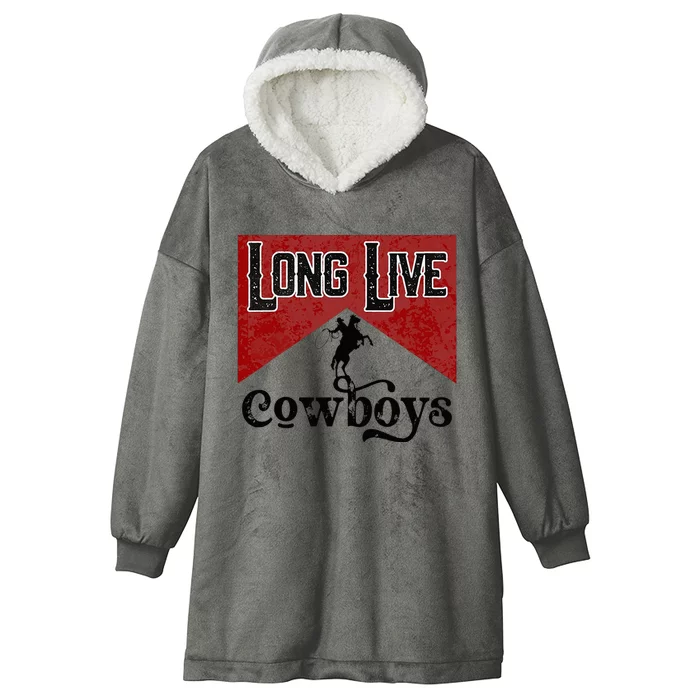 Long Live Howdy Rodeo Western Country Southern Cowboys Hooded Wearable Blanket