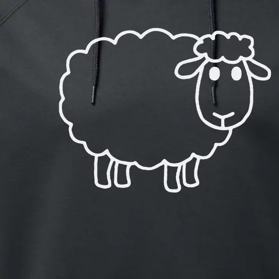 Laughing Lamb Hilarious Outsider Sheep Performance Fleece Hoodie