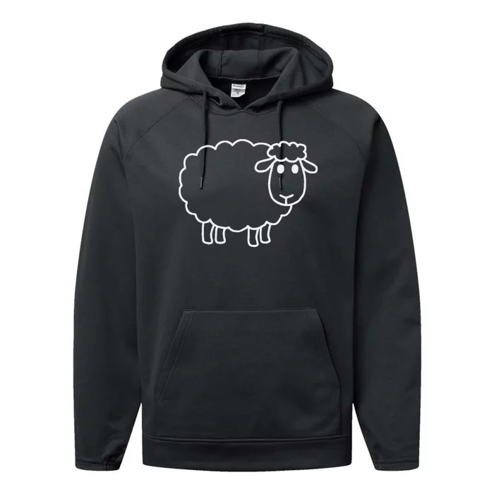 Laughing Lamb Hilarious Outsider Sheep Performance Fleece Hoodie