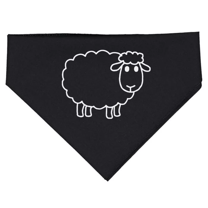 Laughing Lamb Hilarious Outsider Sheep USA-Made Doggie Bandana