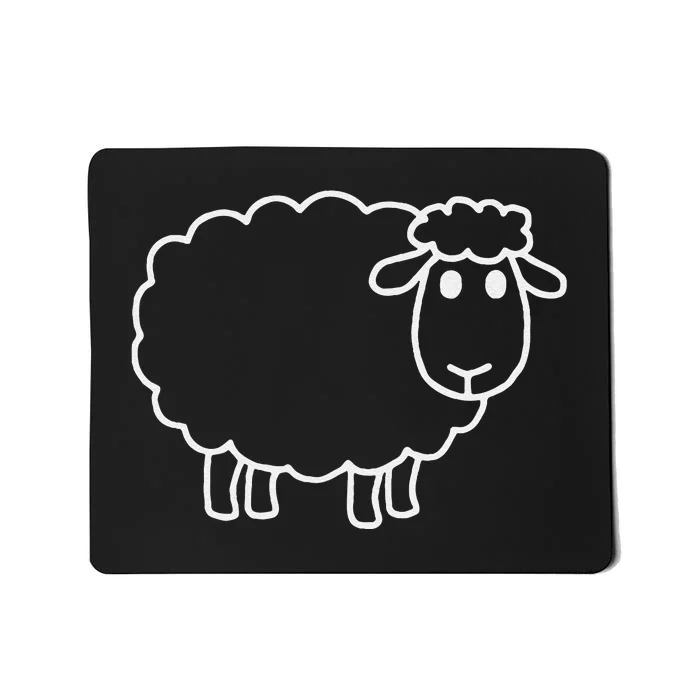 Laughing Lamb Hilarious Outsider Sheep Mousepad