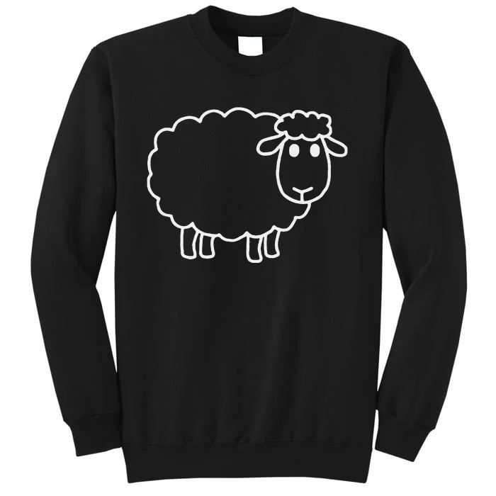 Laughing Lamb Hilarious Outsider Sheep Tall Sweatshirt