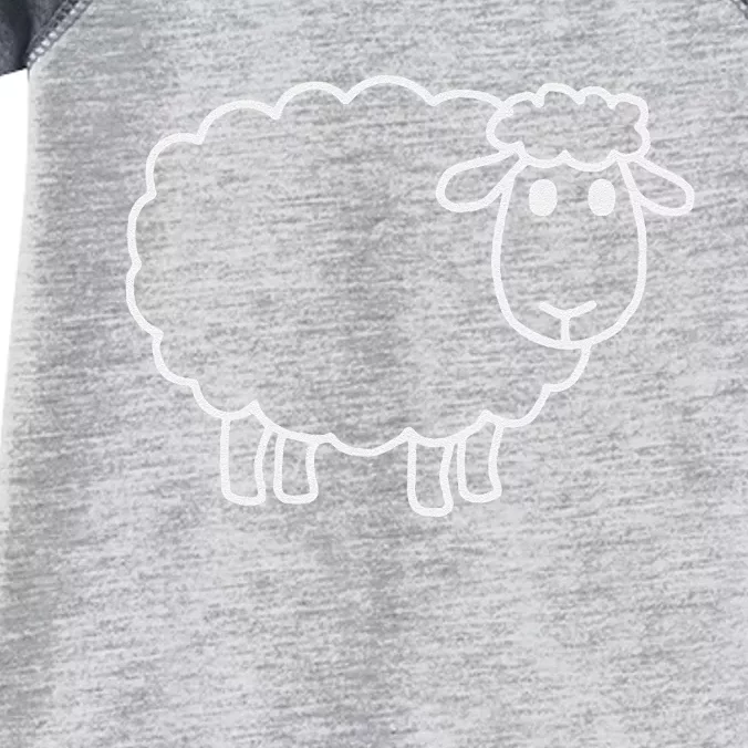 Laughing Lamb Hilarious Outsider Sheep Infant Baby Jersey Bodysuit