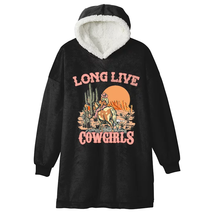 Long Live Howdy Rodeo Western Country Southern Cow Wo Hooded Wearable Blanket