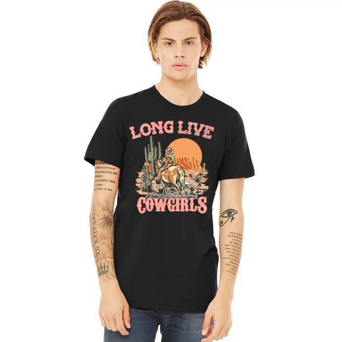 Long Live Howdy Rodeo Western Country Southern Cow Wo Premium T-Shirt