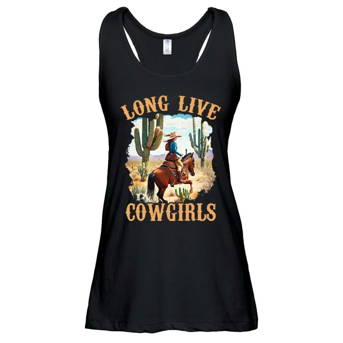 Long Live Howdy Rodeo Western Country Southern Cowgirls Ladies Essential Flowy Tank