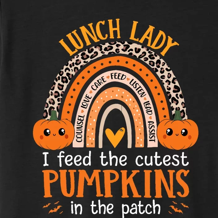 Lunch Lady Halloween School Cafeteria Worker Cutest Pumpkins ChromaSoft Performance T-Shirt