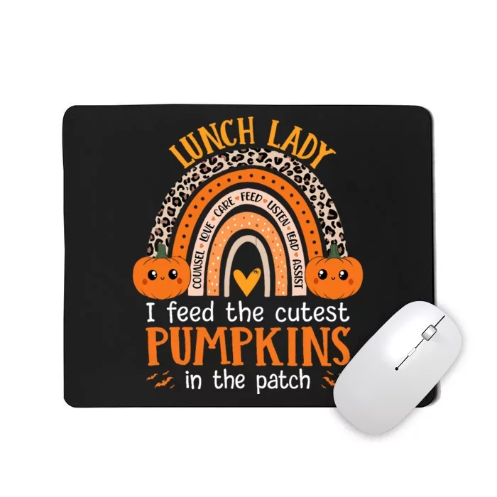 Lunch Lady Halloween School Cafeteria Worker Cutest Pumpkins Mousepad