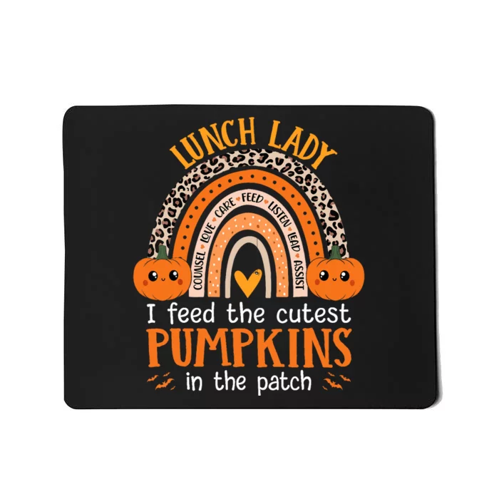 Lunch Lady Halloween School Cafeteria Worker Cutest Pumpkins Mousepad