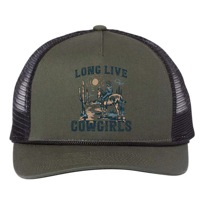 Long Live Howdy Rodeo Western Country Southern Cow Cute Gift Retro Rope Trucker Hat Cap