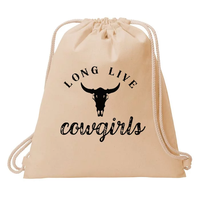 Long Live Howdy Rodeo Western Country Southern Cowgirls Drawstring Bag