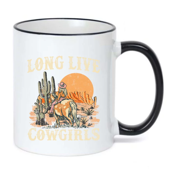 Long Live Howdy Rodeo Western Country Funny Cow Graphic Gift Black Color Changing Mug