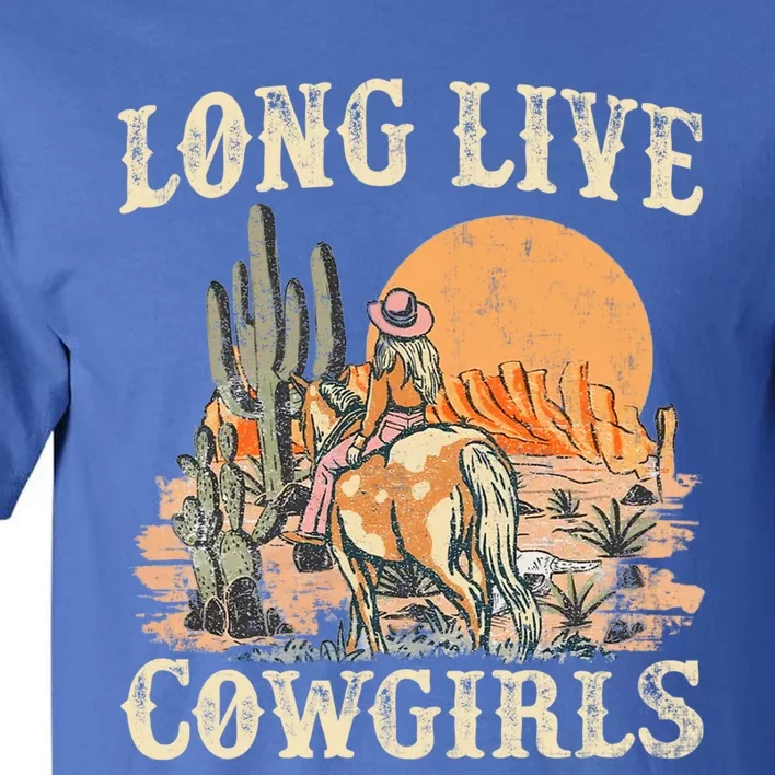 Long Live Howdy Rodeo Western Country Funny Cow Graphic Gift Tall T-Shirt