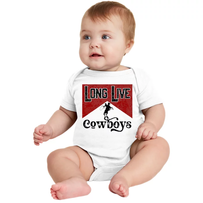 Long Live Howdy Rodeo Western Country Southern Cowboys Baby Bodysuit