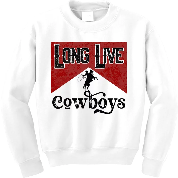 Long Live Howdy Rodeo Western Country Southern Cowboys Kids Sweatshirt