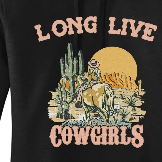 Long Live Howdy Rodeo Western Country Southern Cow Women's Pullover Hoodie