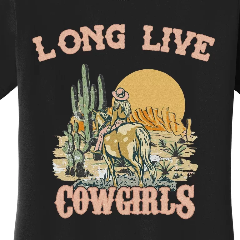 Long Live Howdy Rodeo Western Country Southern Cow Women's T-Shirt