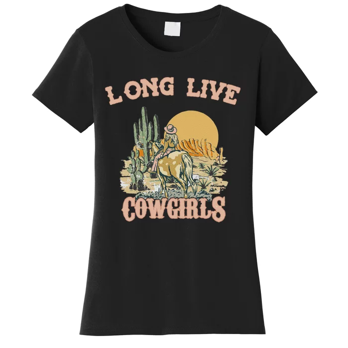 Long Live Howdy Rodeo Western Country Southern Cow Women's T-Shirt