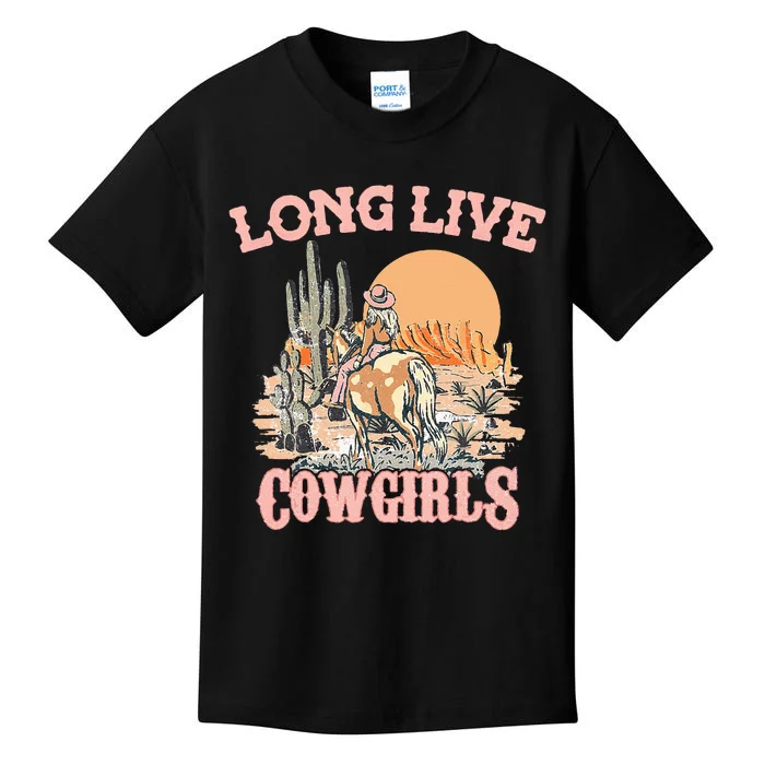 Long Live Howdy Rodeo Western Country Southern Cowgirls Kids T-Shirt