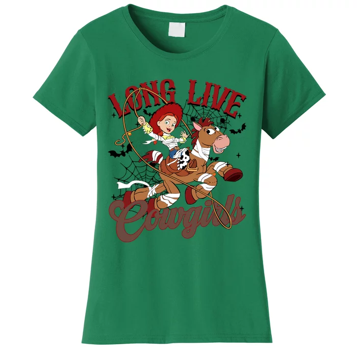 Long Live Halloween Cowgirls Jessie And Bullseye Women's T-Shirt