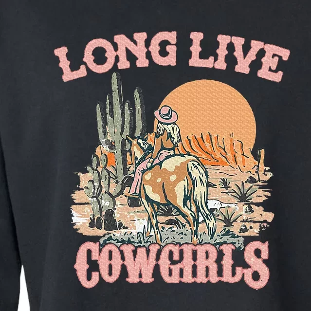 Long Live Howdy Rodeo Western Country Southern Cowgirl Cropped Pullover Crew