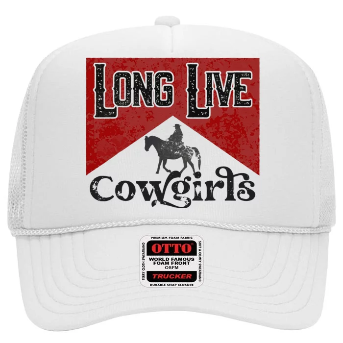 Long Live Howdy Rodeo Western Country Southern Cow High Crown Mesh Trucker Hat