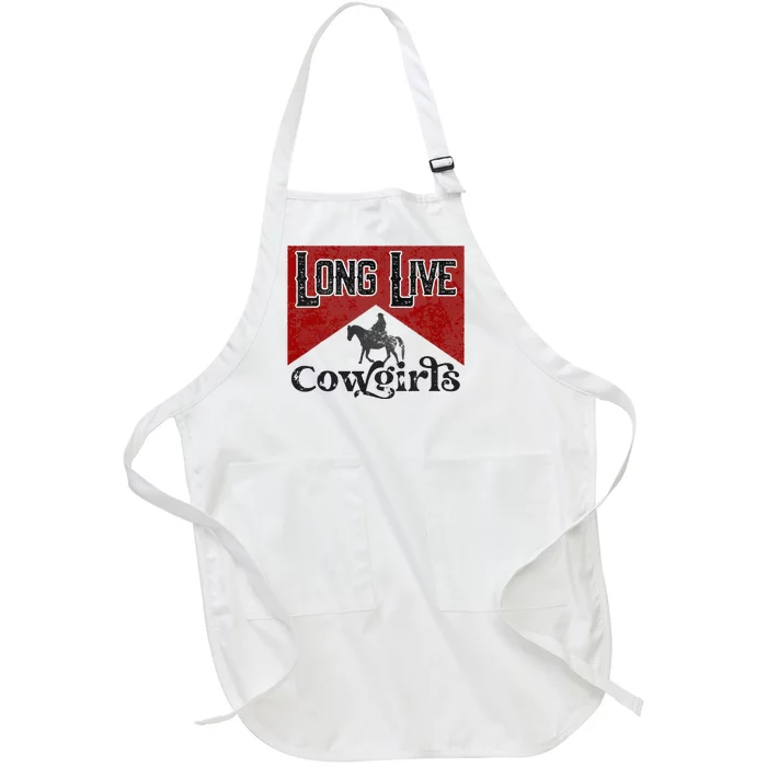 Long Live Howdy Rodeo Western Country Southern Cow Full-Length Apron With Pocket