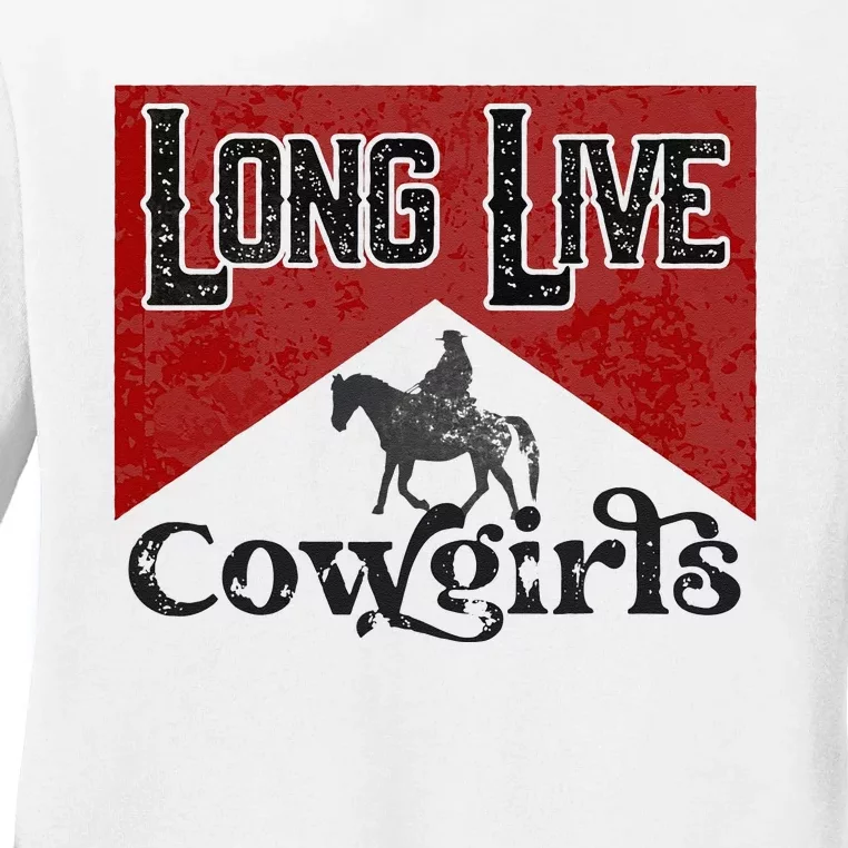 Long Live Howdy Rodeo Western Country Southern Cow Ladies Long Sleeve Shirt