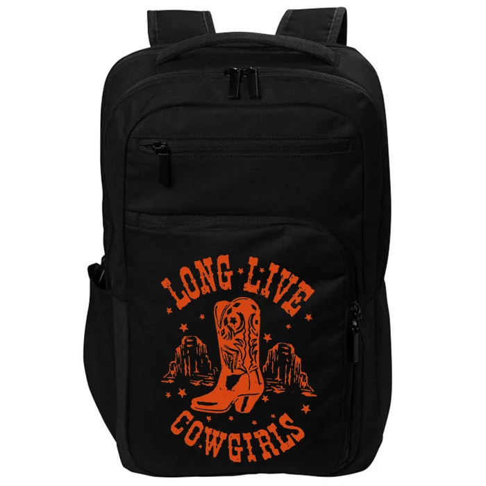 Long Live Howdy Rodeo Western Country Southern Cow Impact Tech Backpack