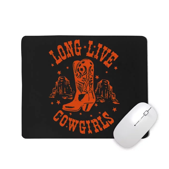 Long Live Howdy Rodeo Western Country Southern Cow Mousepad