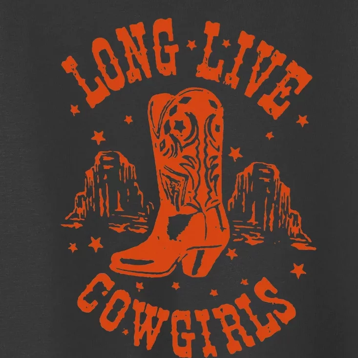 Long Live Howdy Rodeo Western Country Southern Cow Toddler T-Shirt