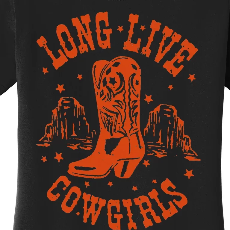 Long Live Howdy Rodeo Western Country Southern Cow Women's T-Shirt