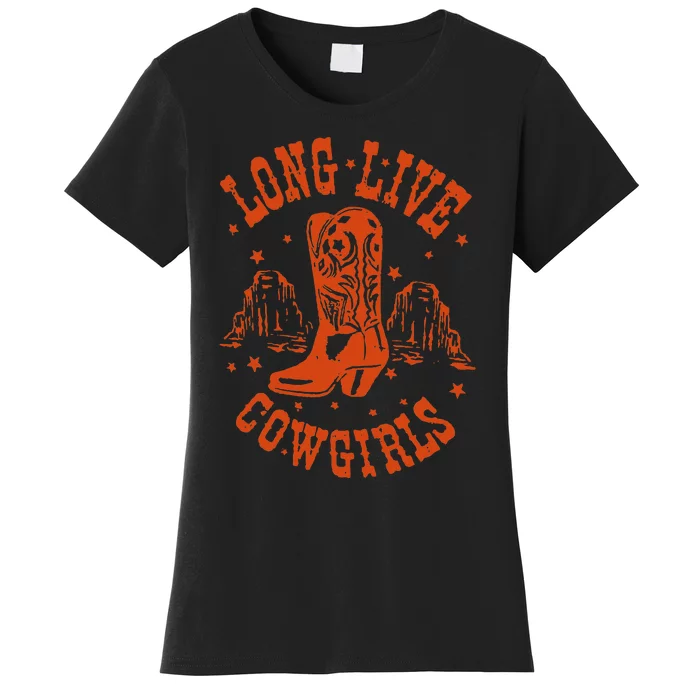 Long Live Howdy Rodeo Western Country Southern Cow Women's T-Shirt