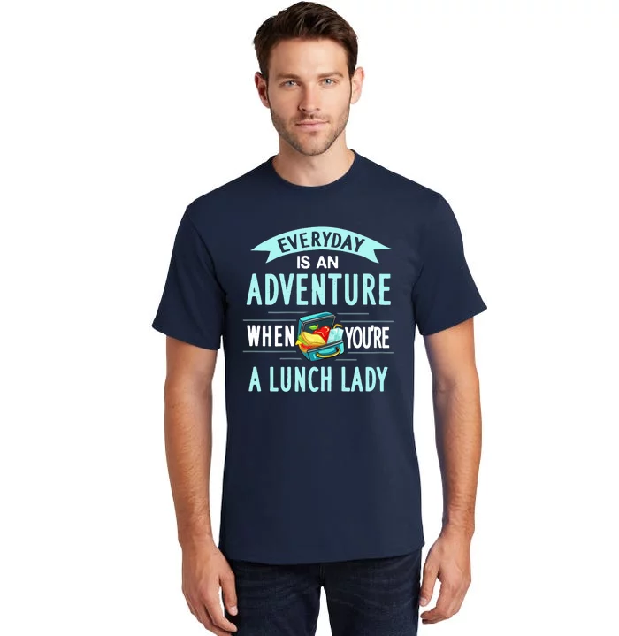 Lunch Lady Holiday Gift School Cafeteria Worker Tall T-Shirt