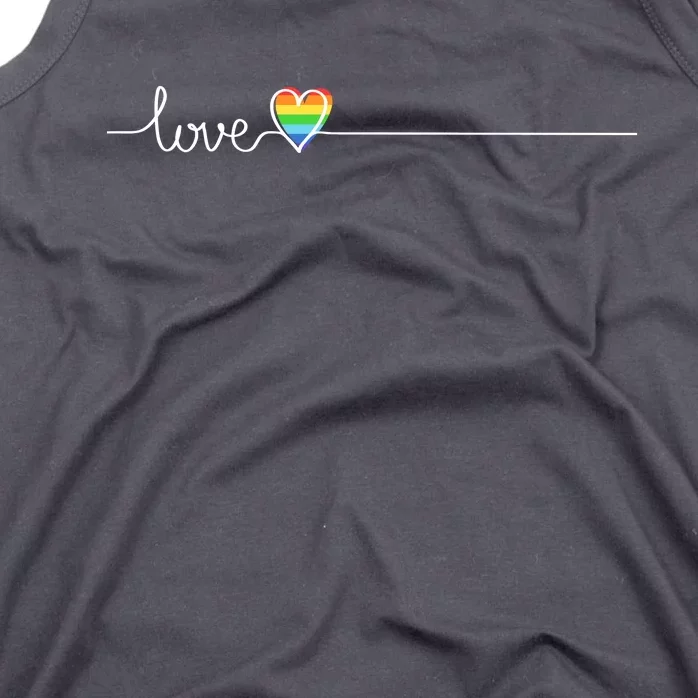 Love LGBTQ Heartbeat Tank Top