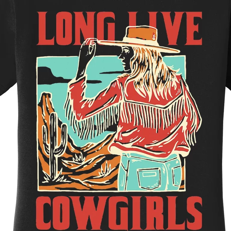 Long Live Howdy Cowgirl Western Country Cowboy Women's T-Shirt