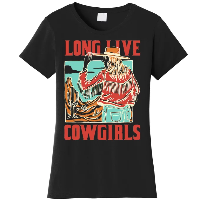 Long Live Howdy Cowgirl Western Country Cowboy Women's T-Shirt