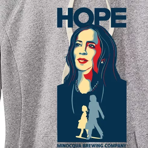 Laura Loomer Hope Kamala Harris Minocqua Brewing Company Women's Fleece Hoodie